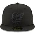 thumbnail image 2 of Men's New Era Black Baltimore Orioles Primary Logo Basic 59FIFTY Fitted Hat, 2 of 4