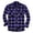Purple, variant on YFNNUP Flannel Shirts for Men,Mens Plaid Flannel Brushed Shirt Casual Button Down Shirt Jacket Classic Fit Long Sleeve Work Tee Shirt