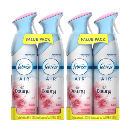 (2 pack) Febreze AIR Effects Air Freshener with Downy April Fresh Scent (4 Total, 17.6