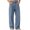 #Sky Blue, variant on Fanshiluo Men's Solid Color Wide Leg Jeans, Mid Rise Loose Fit Casual Denim Pants,L,Big and Tall Men