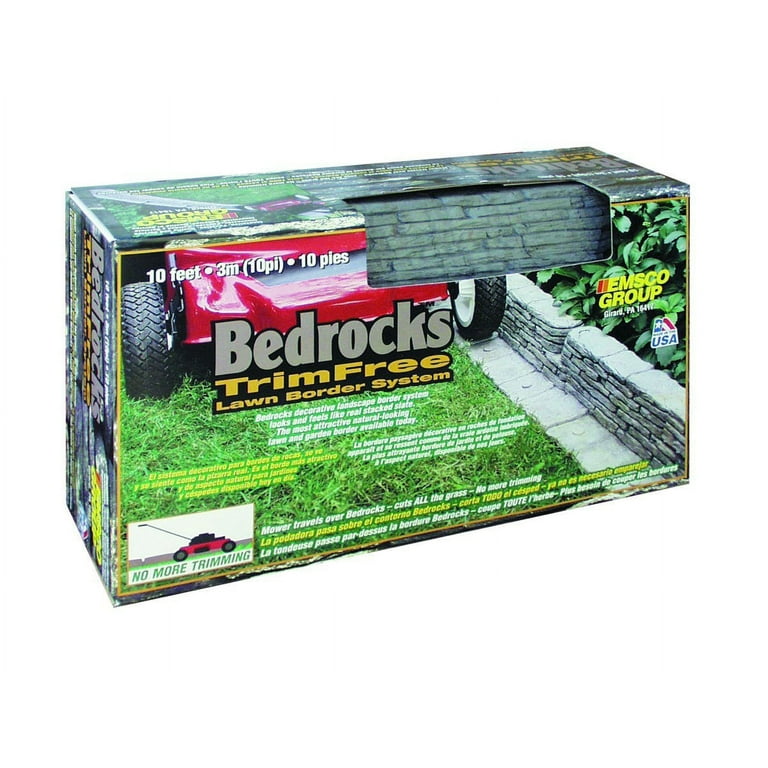 TrimFree™ 10' Bedrocks™ Slate Gray Landscape Edging TrimFree™ 10' Bedrocks™ Slate Gray Landscape Edging