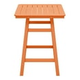 thumbnail image 4 of Costaelm Paradise 30" Square Outdoor Patio Counter High Bistro Bar Table With Umbrella Hole, Orange, 4 of 9