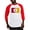 Red/White, variant on CafePress - Kappa Alpha Order Supplemental Flag Baseball Jersey - Cotton Baseball Jersey, 3/4 Raglan Sleeve Shirt