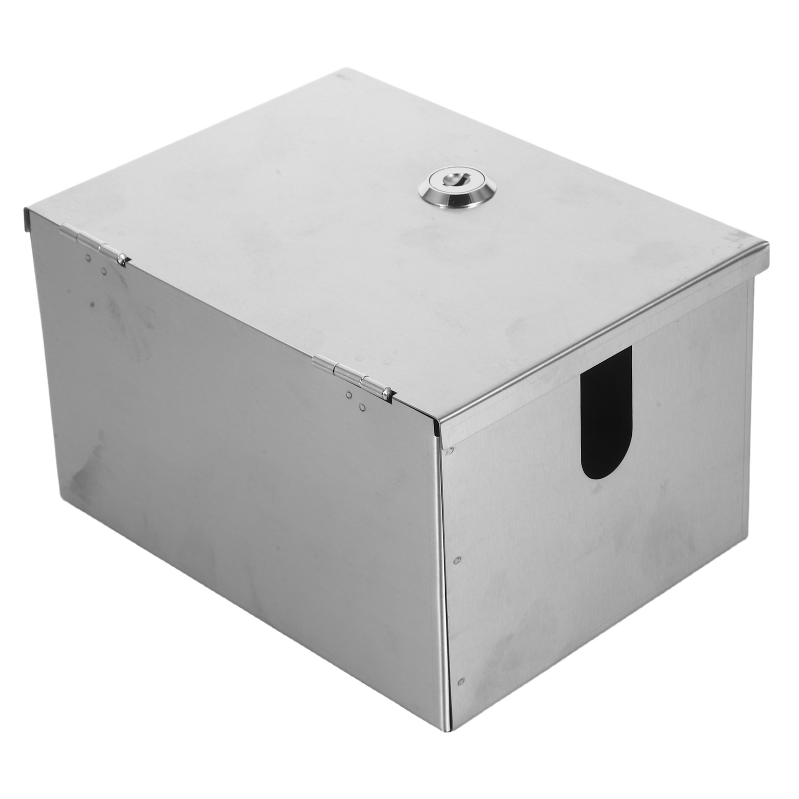 OUNONA Stainless Steel Outdoor Electrical Box Waterproof with Lockable Anti Theft Cover for Secure Protection