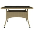 thumbnail image 3 of vidaXL Patio Dining Set Outdoor Dining Set Table Chair Poly Rattan and Glass, 3 of 57