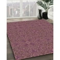 thumbnail image 3 of Ahgly Company Machine Washable Indoor Square Transitional Purple Pink Area Rugs, 5' Square, 3 of 7
