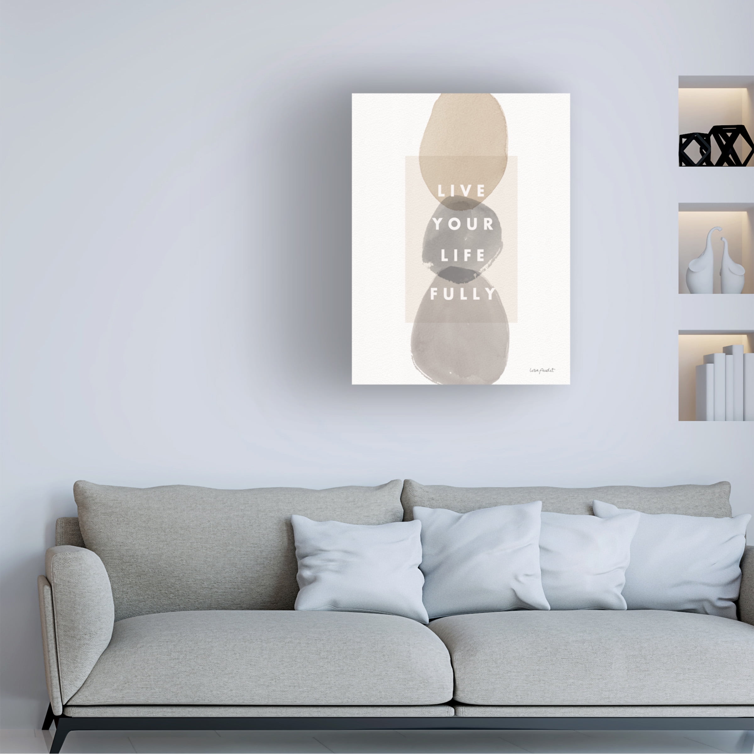 Lisa Audit 'Think Neutral 13' Canvas Art