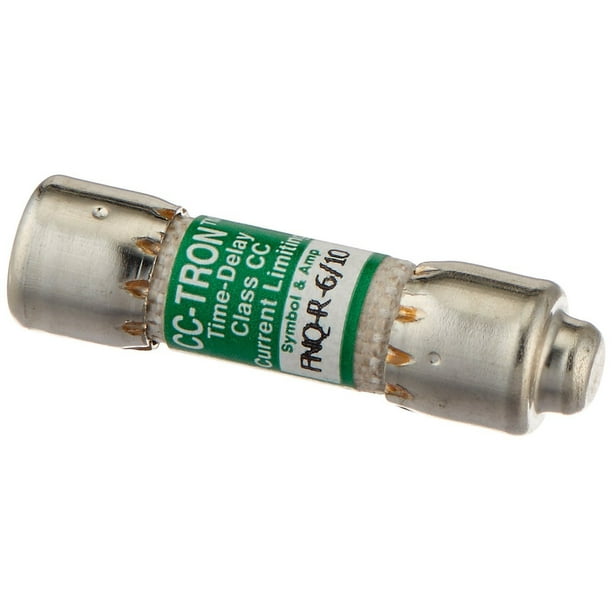 Bussmann FNQ-R-1/2 Time Delay Fuse - CC-Tron Class CC, 1/2 Amp 600VAC (Pack Of 6)
