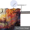 thumbnail image 5 of Deer Kitchen Valance Curtains Animal Forest Wildlife Autumn Hunting Jungle Rustic Privacy Decorative Rod Pocket Short Window Valance Curtains 54 by 18 in, 1 Panel, 5 of 6