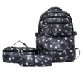 thumbnail image 1 of Juego de mochila Black Star con juegos de almuerzo, mochila para niñas adolescentes, mochila escolar con degradado de 3 uds para estudiantes de primaria, 1 of 5