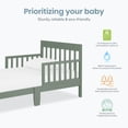 thumbnail image 3 of Dream On Me Finn Toddler Bed, Meadow Green, 3 of 6