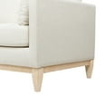 thumbnail image 3 of Jennifer Taylor Home Knox 84" Modern Farmhouse Living Room Sofa Flax White Linen, 3 of 12