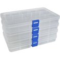 thumbnail image 1 of Plastic Organizer Container Storage Box Adjustable Divider Removable Grid Compartment for Jewelry Beads Earring Tool Fishing Hook Small Accessories( grids X ), 1 of 8