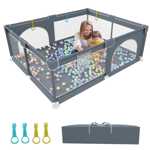Extra Large Baby Playpen Large Play Pens for Babies and Toddlers (71x59x26inch) Baby Play Yards with Anti-Slip Base Sturdy Kids Indoor & Outdoor Activity Center Baby Fence with Br