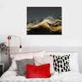 thumbnail image 5 of Nawypu Wall Art Modern light Luxury Abstract Gold ink Landscape Canvas Wall Art for Living Room and Bedroom, Color Pictures, Artwork Home Decor Canvas Print Wall Decor Ready to Hang,, 5 of 5