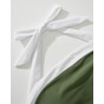 thumbnail image 2 of Women Sexy One Piece Swimsuit Tummy Control Halter Retro Bathing Suit, 2 of 7