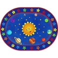 thumbnail image 1 of Early Childhood Resources ELR-FE912-35A Out of this World Alphabet Educational Rug, Oval, 1 of 1