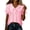 Pink Shirts, variant on Women's Sailor Lapel Blouse Solid V Neck Short Sleeve Tunic Shirts Lightweight Summer Basic Tops Casual Outfit White