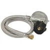 Bayou Classic M5LPH 36-in Stainless Braided LPG Hose for Gas Grills Features A Low Pressure Regulator 3/8-in Flare Swivel Fitting Designed For Gas Grills
