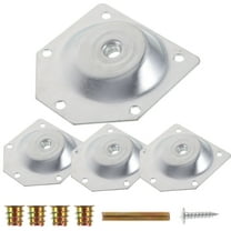 KALLORY  4 Pcs Nut Set Furniture Table Feet Screws Leg Parts