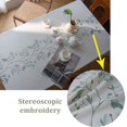 thumbnail image 5 of Nordic Style Tassels Cotton Linen Tablecloth,Modern Simplicity Dust-Proof Table Cover,For Dinning Tea Table Tabletop Decoration (Diamond Blue,100X140cm), 5 of 7