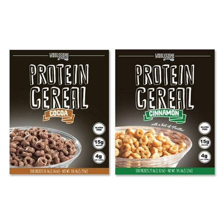 Protein Cereal, Low Carb Cereal, Cocoa & Cinnamon Bundle Pack, Wholesome
