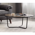thumbnail image 2 of Connexion Decor Craster Engineered Wood with Copper Foil Coffee Table in Black, 2 of 5