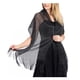 thumbnail image 1 of Minnieouse Bufanda brillante de lujo, chal para sombra de protección solar, hilo fino femenino, borla de encaje hueco largo, capas de boda, bufandas Ropa, zapatos y accesorios Miscelánea Negro/Plata Minnieouse AP015060-11, 1 of 6