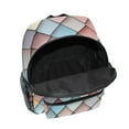 thumbnail image 6 of FORMRS School Backpack with Front Zippered Pocket 12" Student Travel Daypack, Red Art Pattern, 6 of 6