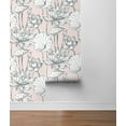 thumbnail image 3 of NextWall Lotus Floral Peel and Stick Wallpaper, 3 of 3