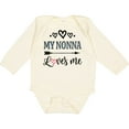 thumbnail image 3 of Inktastic My Nonna Loves Me Girls Girls Long Sleeve Baby Bodysuit, 3 of 5