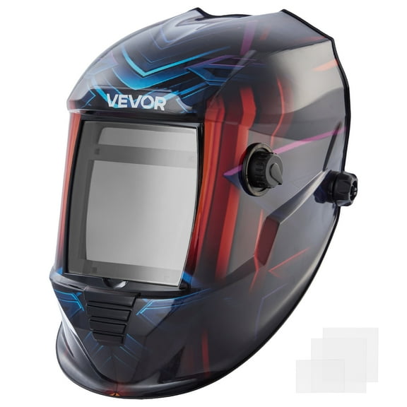 VEVOR Welding Helmet Auto Darkening True Color, 3.94" x 3.15" Welding Hood Solar-Powered, Welder Mask with 4 Arc Sensors, Wide Shade 4/5-9/9-13 for TIG MIG ARC Weld Cut Grinding - METIS Series