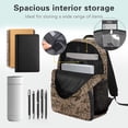 thumbnail image 5 of Yuyamidu Brown Bow Camo Kids Backpack for Kids 4-7, Lightweight Fashion Middle School Book Bag, Large Capacity School Backpack for Girls, 5 of 7