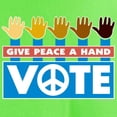 thumbnail image 3 of CafePress - Vote Peace Light T Shirt - Light T-Shirt - CP, 3 of 4