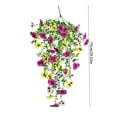 thumbnail image 3 of Amketima Outdoor Artificial Hanging Flowers Lifelike Fake Plants Pansy for Courtyard Garden Decoration 29.52 Inch UV Resistant No Maintenance, 3 of 6