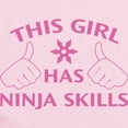 thumbnail image 2 of CafePress - This Girl Has Ninja Skills Long Sleeve Infant Body - Long Sleeve Cotton Baby Bodysuit, 2 of 4