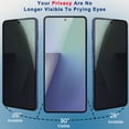 thumbnail image 6 of ZYQEEE Privacy Screen Protector for Samsung Galaxy Z Flip 7, 2Pack Inside Flexible TPU Film + 2Pack Front Tempered Glass,No Creases, Self-Healing, Anti-Spy Protective Film for Samsung Galaxy Z Flip7, 6 of 8