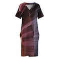 thumbnail image 3 of Vestido holgado con bolsillos en colores de Antelope Canyon, elegante vestido de mujer en oferta, vestido de noche de lujo para mujer, vestido de cumpleaños, 3 of 6