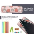 thumbnail image 5 of Yiaed Strawberry And Flowers Print Leather Pencil Case - Leather Pen Pencil Holder - Elegant & Practical Pencil Pouch for Work & Office, 5 of 7