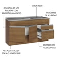 thumbnail image 4 of Gabinete Bajo Cocina Madesa Glamy con Tarja 150cm MM, 4 of 5