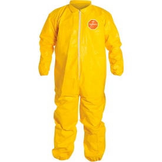 Dupont Coveralls,2XL,Ylw,Tychem 2000,PK12 QC125BYL2X001200