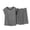 C Dark Gray, variant on Bovxnpu Women 2 Piece Loungewear Set Beach Vacation Sweatsuit Tracksuit Set Fashion Short Sleeve Crew Neck Soft Shorts Elastic Waist Cotton Set Summer Outfits