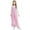 Pink, variant on Cethrio Girls Fleece Jumpsuits Size 14, Casual Sleeveless Adjustable Straps Wide Leg Winter Overalls Pink Size 14