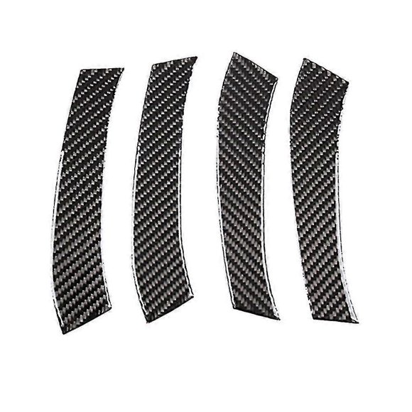 Car Soft Carbon Fiber Inner Door Handrail Cover Trim For Old 2006-2012