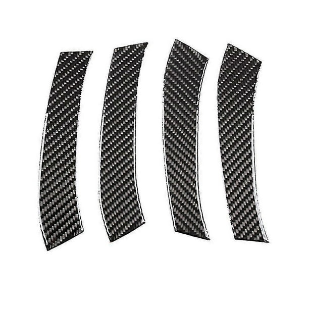 Car Soft Carbon Fiber Inner Door Handrail Cover Trim For Old 2006-2012