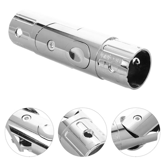 WRISTBIQUE Adjustable Patio Umbrella Replacement Pole in Plated Finish with Outdoor Umbrella Accessories for Garden and Patio