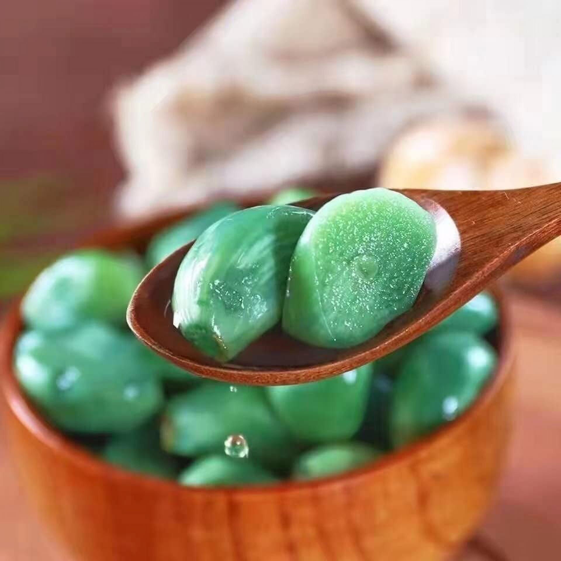 Laba Garlic (腊八蒜, Chinese Green Pickled Garlic) - Scallions and Sesame