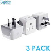 Ceptics Canada to Australia, China Travel Adapter (Type I) - Dual Input - Ultra Compact - Charge your Cell Phone,