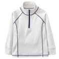 thumbnail image 2 of Boys Thermal Sweatshirt Quarter Zip Long Sleeve Pullover Top, Mock Neck Half Zip Jacket, Kids Fall Winter Clothes, 2 of 8