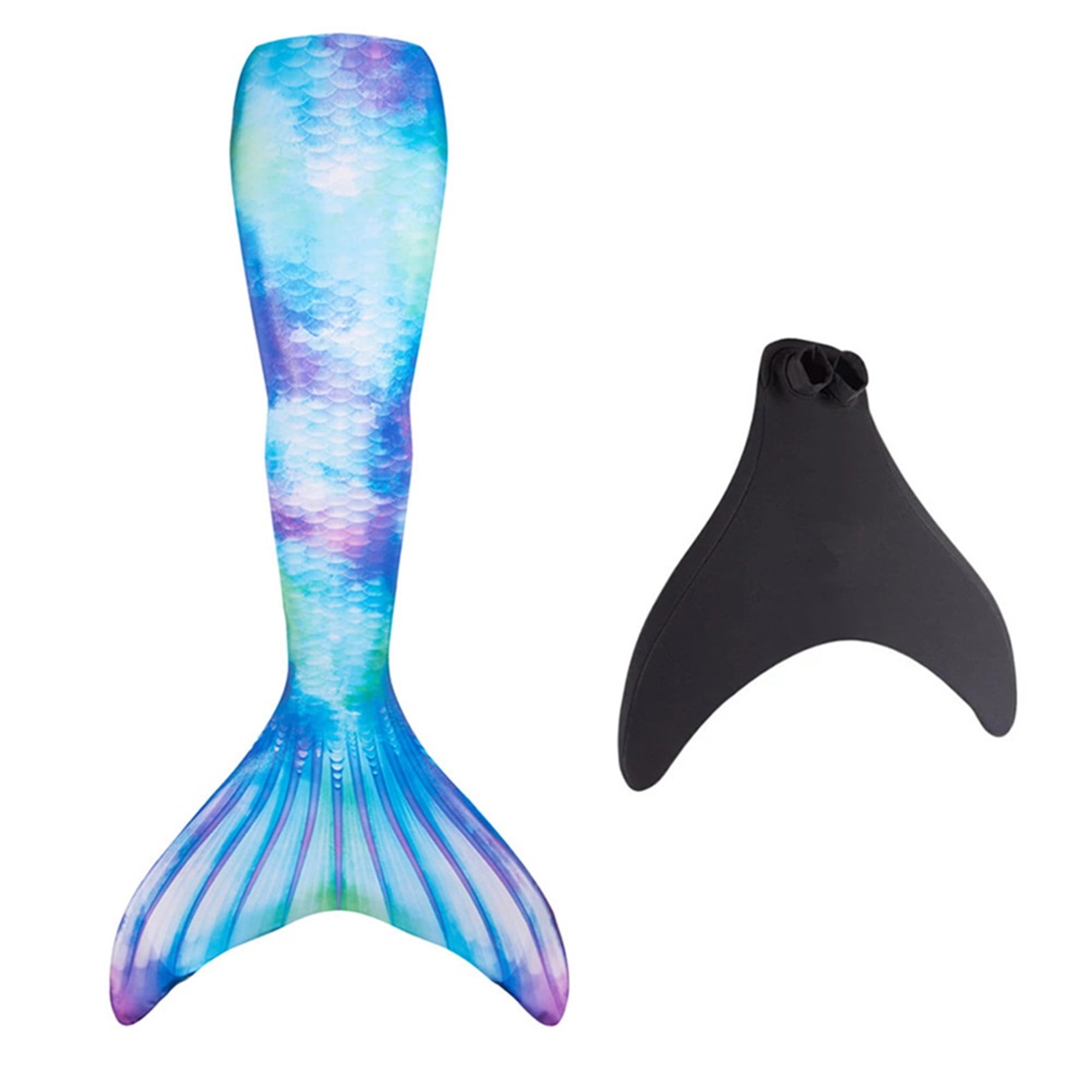 Mermaid Tail and Monofin for Swimming with MER-Shield Tip Protection Adult Sizes 